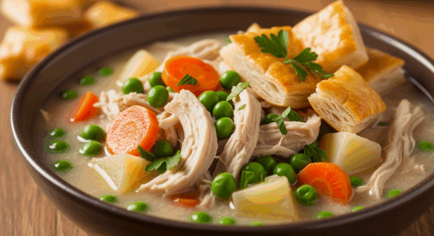 Chicken Pot Pie Soup With Peas