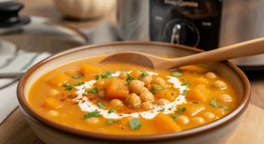Chickpea Butternut Squash Soup Crockpot
