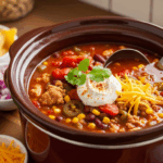 Turkey Chili Taco Soup Crockpot