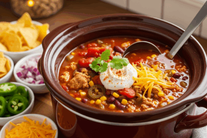 Turkey Chili Taco Soup Crockpot