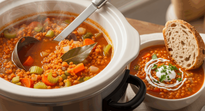 Healthy Red Lentil Soup Crockpot