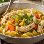 Homemade Crockpot Chicken Noodle Soup