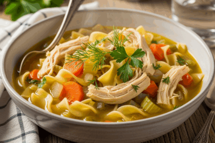 Homemade Crockpot Chicken Noodle Soup
