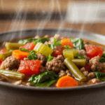 Keto Hamburger Vegetable Soup