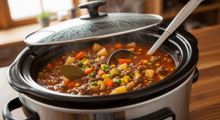 Hamburger Soup Slow Cooker