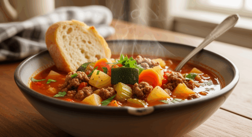 Zucchini Hamburger Soup Recipes