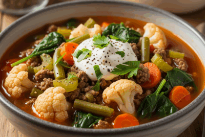 Hamburger Soup Healthy Low Carb