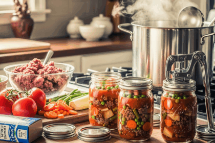 Canning Hamburger Vegetable Soup