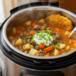 Instapot Hamburger Potato Soup