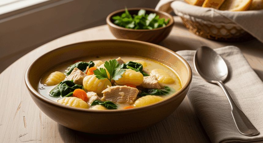 Homemade Chicken Gnocchi Soup Recipe