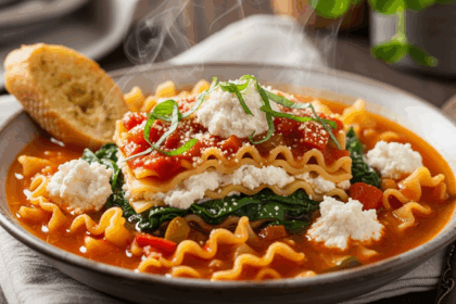 Plant-Based Lasagna Soup Recipe