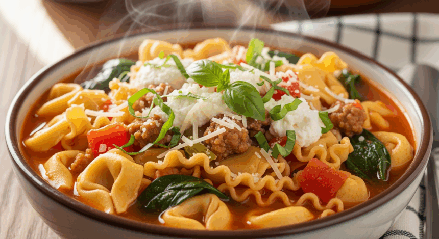How To Make Tortellini Lasagna Soup