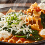 Vegetarian Lasagna Soup With Spinach