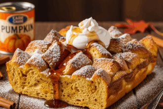pumpkin french toast casserole with canned pumpkin