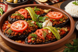 turkish eggplant casserole with tomatoes