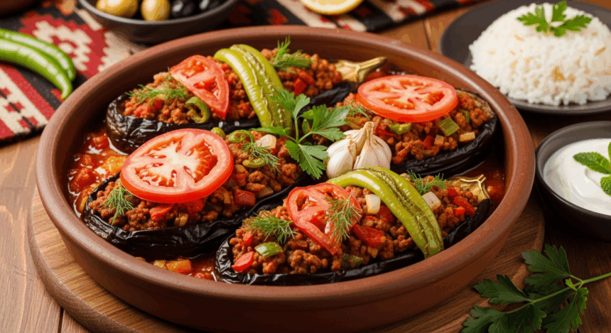 turkish eggplant casserole with tomatoes