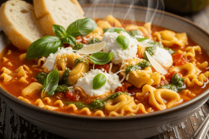 Cheese Tortellini Lasagna Soup