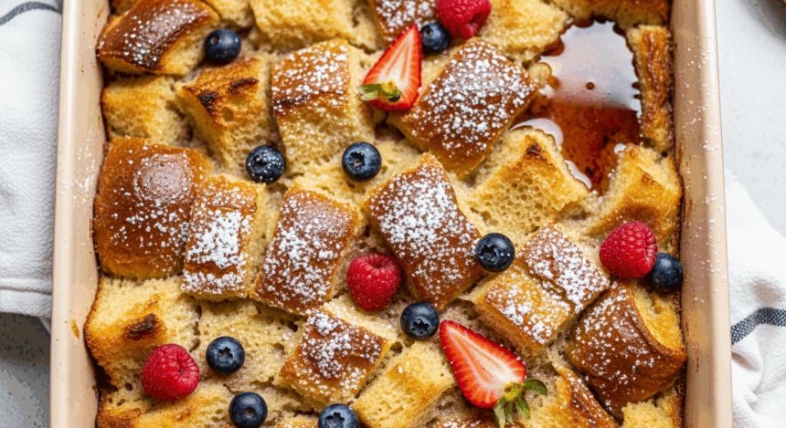 make ahead french toast casserole with bread
