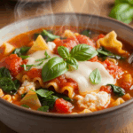 Slow Cooker Vegetarian Lasagna Soup