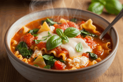Slow Cooker Vegetarian Lasagna Soup