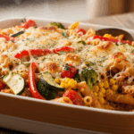 pasta casserole with vegetables