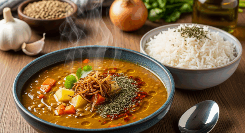 Persian Lentil Soup Recipe With Rice