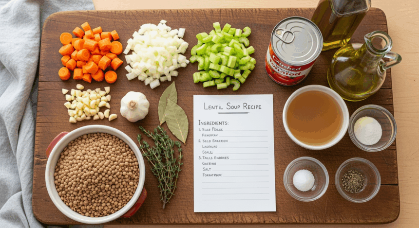 Lentil Soup Recipe Ingredients List