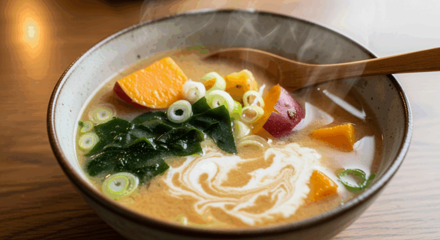 Simple Sweet Potato Miso Soup