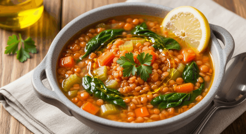Healthy Lentil Soup Dish