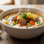 Bowl Of Sausage And Potato Soup