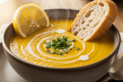 Yellow Lentil Soup With Lemon