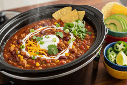 Turkey Chili Taco Soup Crockpot