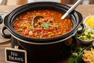 Taco Soup Crock Pot No Beans