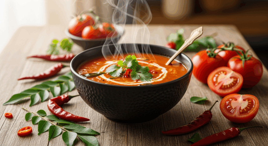 Spicy Tomato Rasam Soup