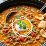 Keto Creamy Beef Taco Soup Crock Pot