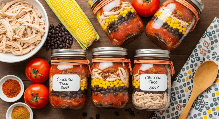 Canning Chicken Taco Soup