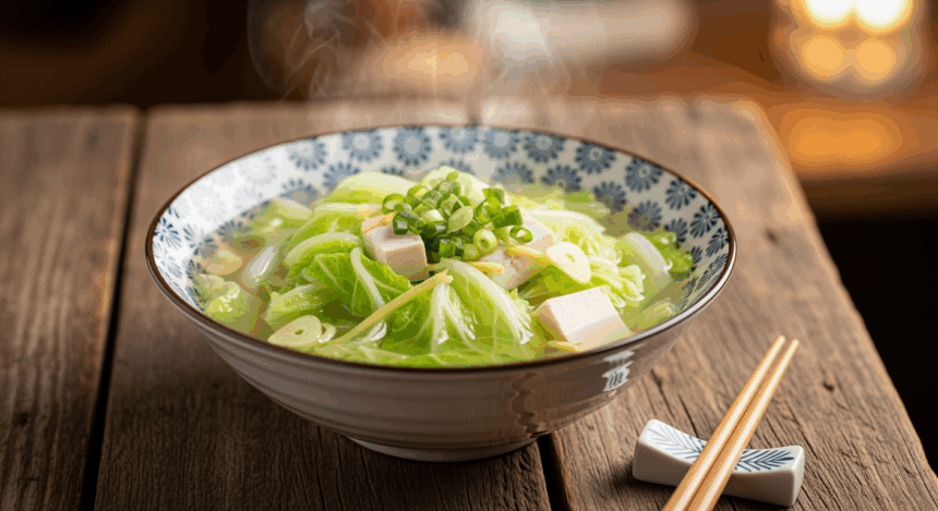 Bowl Of Chinese Cabbage Soup