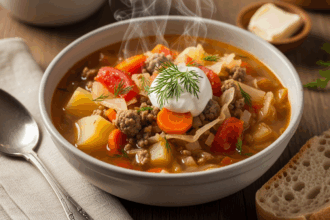 Homemade Cabbage Soup Dish
