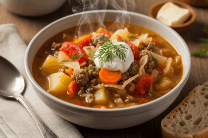 Homemade Cabbage Soup Dish