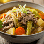 Bowl Of Pork And Cabbage Soup