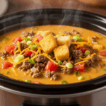 Cheeseburger Soup Slow Cooker