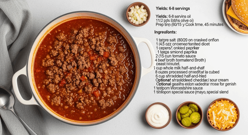 Cheeseburger Paradise Soup