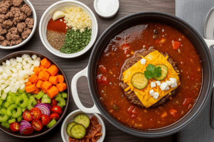 Gluten Free Cheeseburger Soup