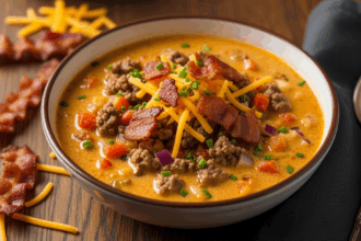 Keto Bacon Cheeseburger Soup