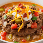 Low Carb Cheeseburger Soup