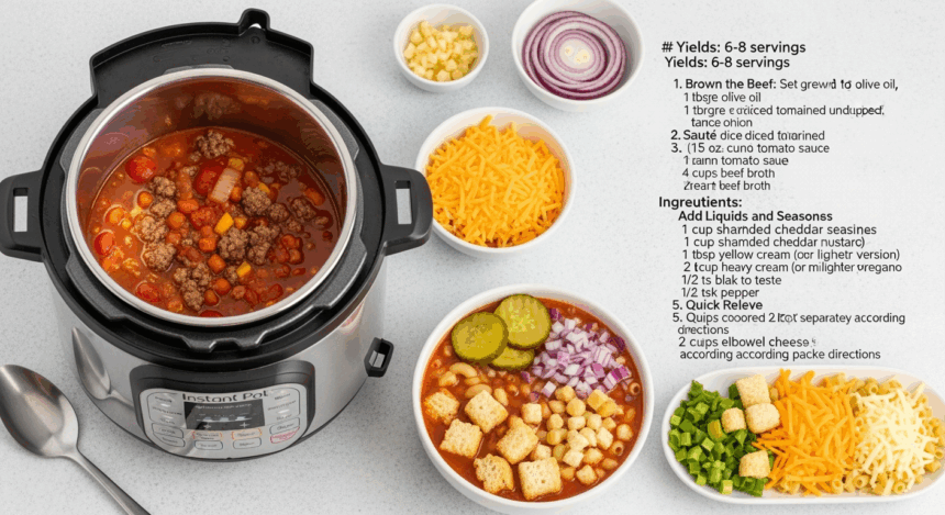 Insta Pot Cheeseburger Soup Recipes