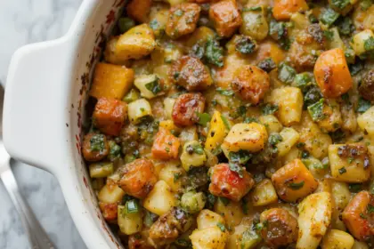 Baked Vegetable Casserole With Herbs