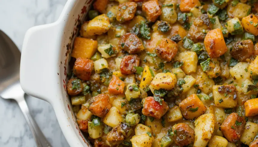 Baked Vegetable Casserole With Herbs