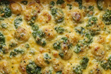 Cheesy Egg Casserole With Spinach
