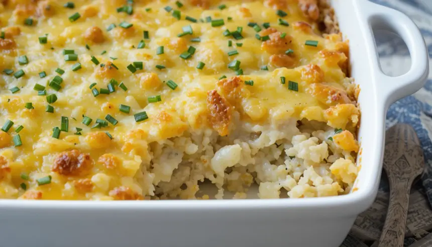 Cheesy Potato Casserole With Chives